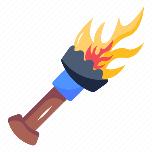 Burning torch, fire torch, olympic flame, fire light, flame icon - Download on Iconfinder