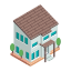 cottages, commercial building, business center, office, architecture 