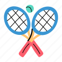 tennis rackets, tennis, squash, tennis game, sports equipment