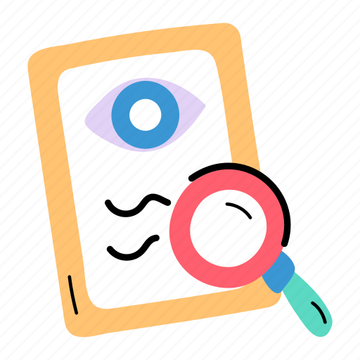 Vision test, eye test, sight test, acuity test, eyesight report icon - Download on Iconfinder