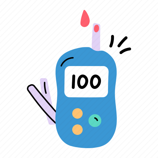 Diabetes machine, glucometer, diabetes meter, sugar machine, diabetes test icon - Download on Iconfinder
