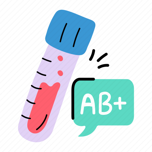 Blood sample, blood group, blood test, lab sample, test tube icon - Download on Iconfinder