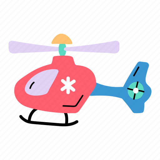 Air rescue, rescue helicopter, chopper, medical helicopter, rescue transport icon - Download on Iconfinder