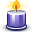 Candle, blue icon - Free download on Iconfinder