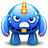 angry, blue, monster 