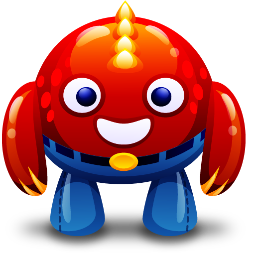 Monster, red icon - Free download on Iconfinder