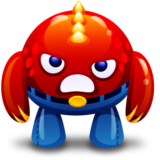 Angry, monster, red icon - Free download on Iconfinder