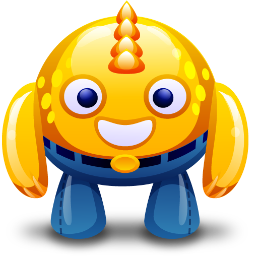Monster, yellow icon - Free download on Iconfinder
