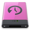 pink, time, machine, disk