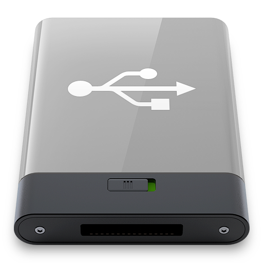 Grey, usb, w icon - Free download on Iconfinder