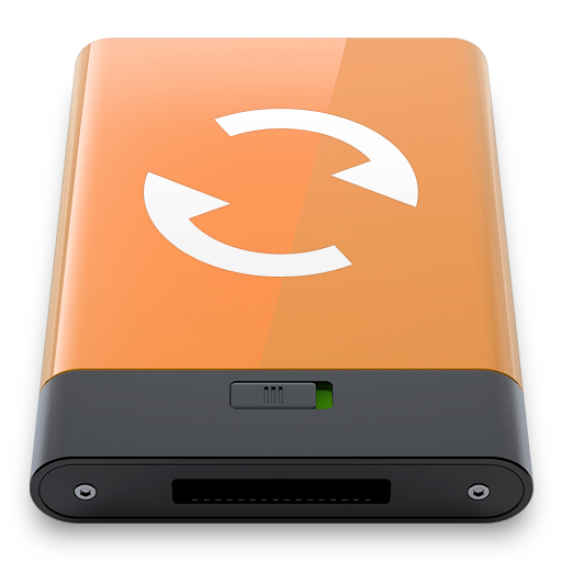Orange, sync, w icon - Free download on Iconfinder