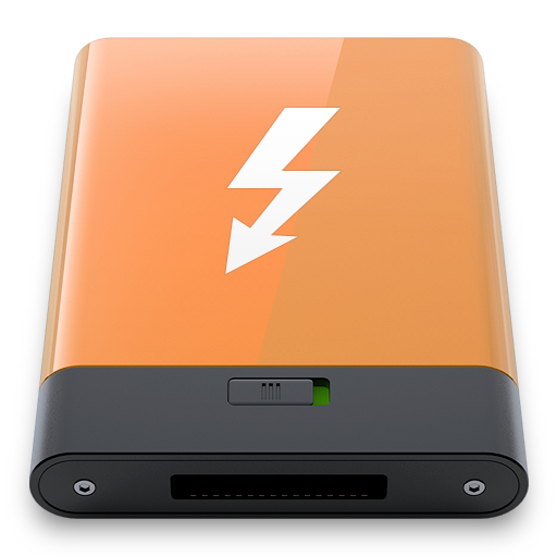 Orange, thunderbolt, w icon - Free download on Iconfinder