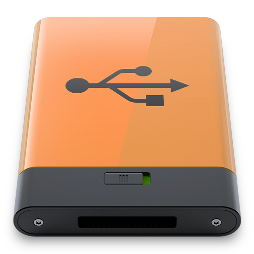 Orange, usb, b icon - Free download on Iconfinder