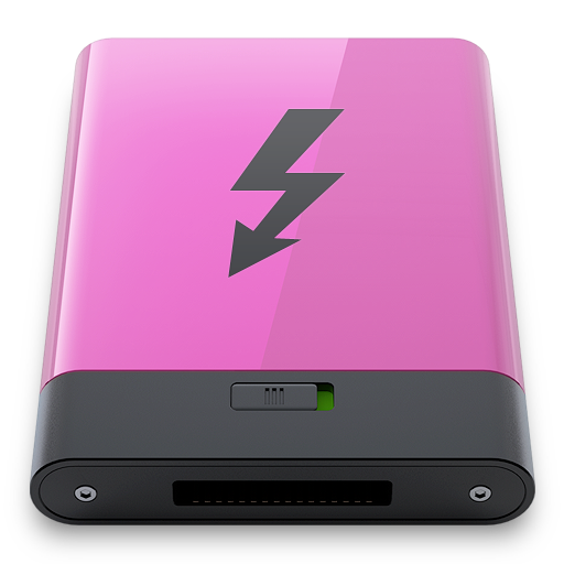 Pink, thunderbolt, b icon - Free download on Iconfinder