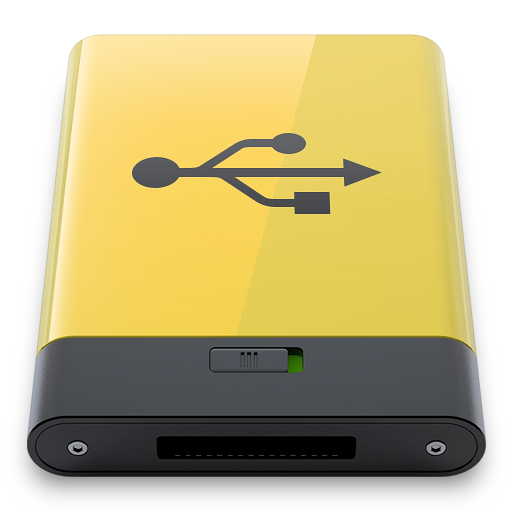 Yellow, usb icon - Free download on Iconfinder