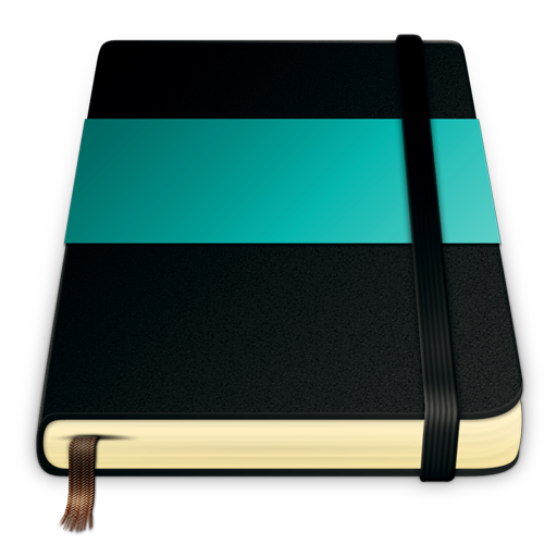 Moleskine, turquoise icon - Free download on Iconfinder
