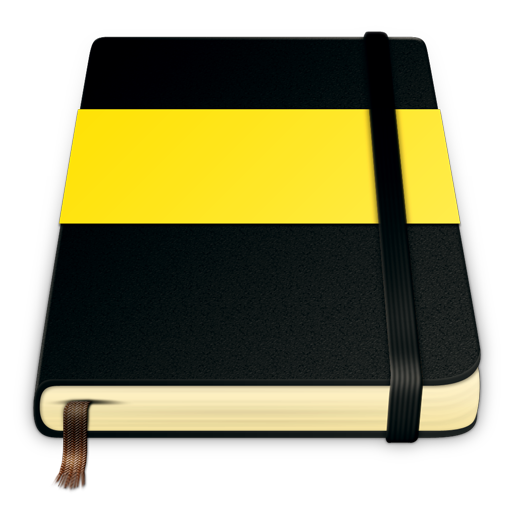 Moleskine, yellow icon - Free download on Iconfinder