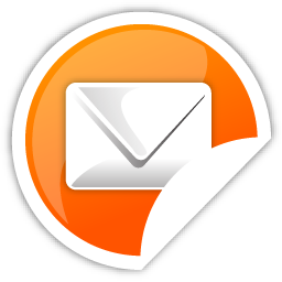 Mail, orange icon - Free download on Iconfinder