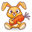 bunny, carrot, hare, rabbit 