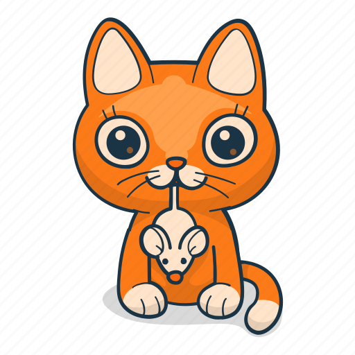Cat, feline, kitten, mouse icon - Download on Iconfinder