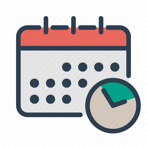 Calendar, clock, project plan, schedule icon - Download on Iconfinder