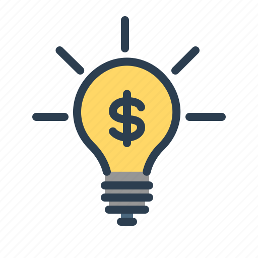 Budget plan, bulb, business idea, investment icon - Download on Iconfinder