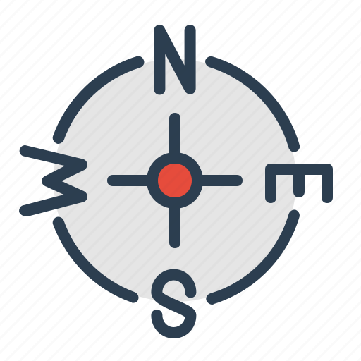 Compass, location, navigate, wind rose icon - Download on Iconfinder