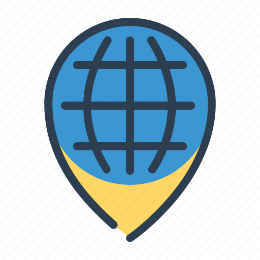 Earth, globe, location, pin, world icon - Download on Iconfinder