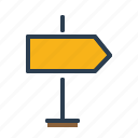 arrow, direction, right, signpost