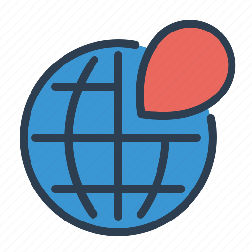 Global market, globe, map, pin, world icon - Download on Iconfinder