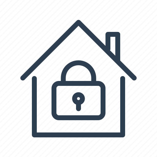 House, lock, private, property, real estate, reserved, secure icon - Download on Iconfinder