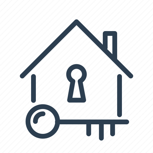 Building, home loan, key, lock, property, real estate, safe icon - Download on Iconfinder
