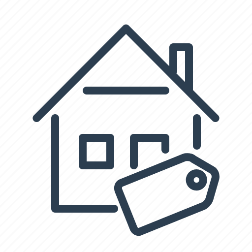 Discount, home loan, house, pricetag, property, real estate, sell apartment icon - Download on Iconfinder