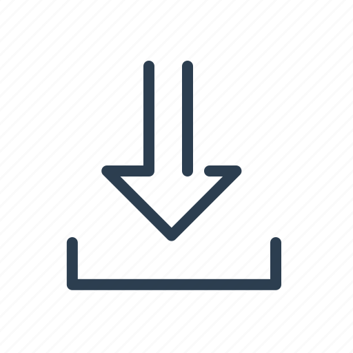 Arrow, down, down sign, download, downloads, load, save icon - Download on Iconfinder