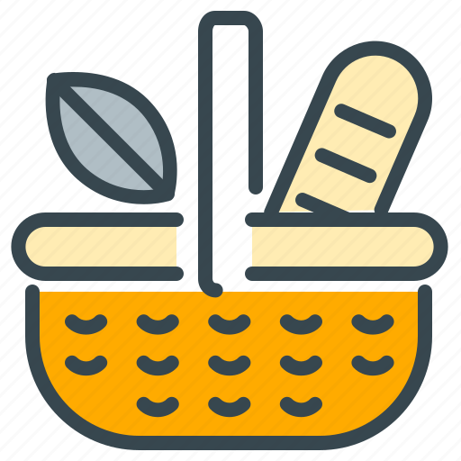 Abroad, activity, basket, bread, lunch, picnic icon - Download on Iconfinder