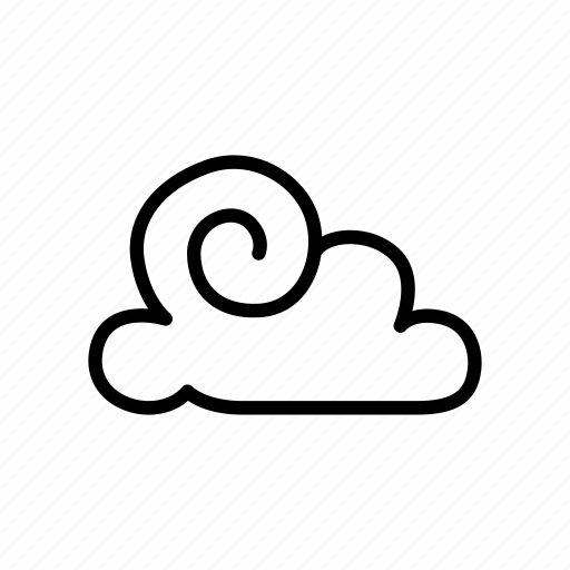 Cloud, sky, blow, environment, white icon - Download on Iconfinder