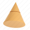 abstract, cone, shape, geometric, 3d, design