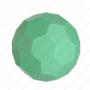 abstract, polygon, sphere, shape, geometric, 3d, ball