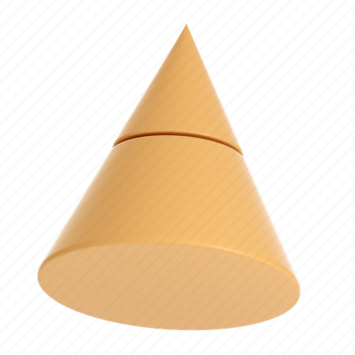 Abstract, cone, shape, geometric, 3d, design icon - Download on Iconfinder