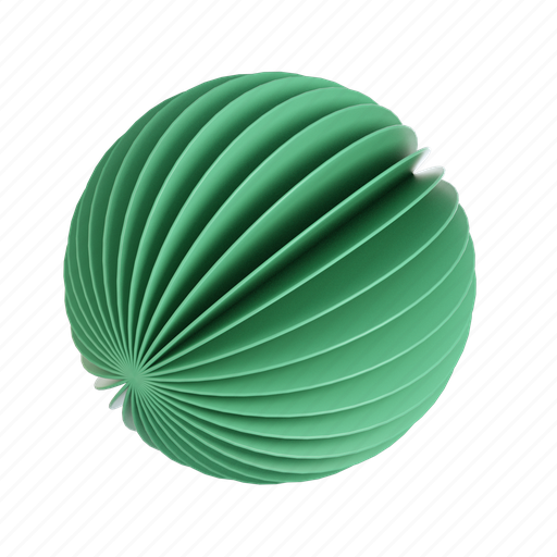 Paper sphere, round, paper, abstract, geometric, 3d, ball icon - Download on Iconfinder