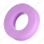 circle, ring, shape, round, geometric, 3d, o 