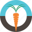 carrot, fresh, logo, organic, vegetable 