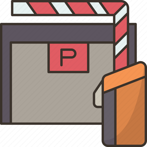 Gate, parking, barrier, garage, entrance icon - Download on Iconfinder