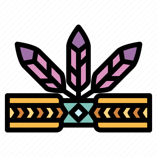 Accessories, adornment, feathers, headband icon - Download on Iconfinder