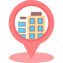hotel, location, business, gps, map