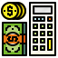 calculate, calculator, income 