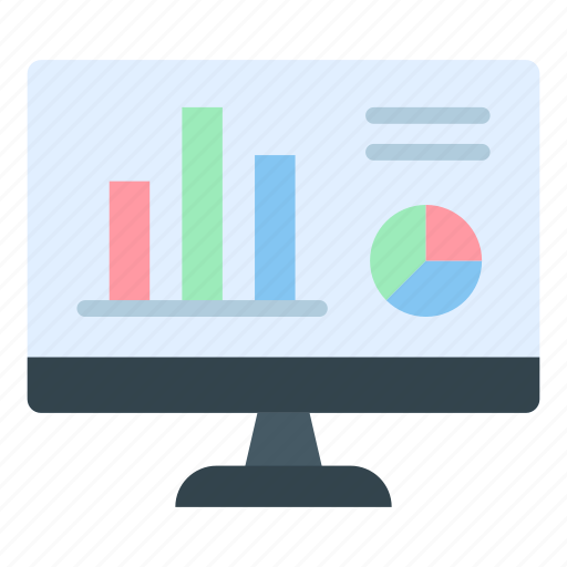 Financial analytics, analysis, bar graph, pie graph icon - Download on Iconfinder