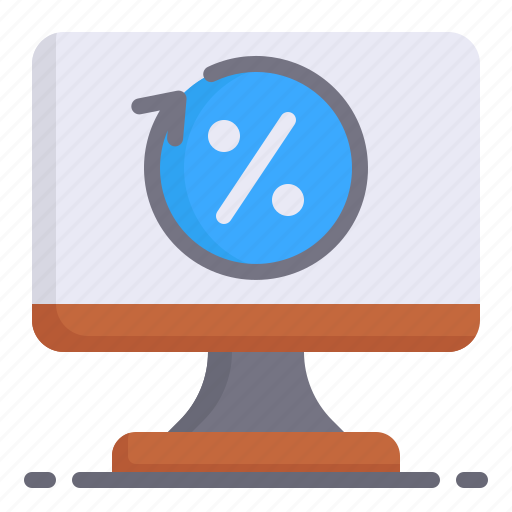 Percentage, percent, computer, sales, discount, signs icon - Download on Iconfinder