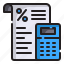 calculator, tax, bill, payment, bills, dolar, discount, business and finance 