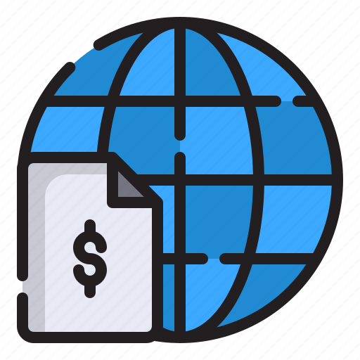 Economy, global, earth, grid, coin, dollar, money icon - Download on Iconfinder